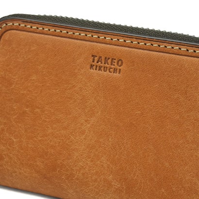 タケオキクチ TAKEO KIKUCHI コインケース メンズ レディース ブランド 革 小銭入れ 財布 本革 キーリング カードケース 小さめ コンパクト 軽量 レザー 小銭 カジュアル マルゴII カードケース兼用 780611 （キャメル）｜詳細画像