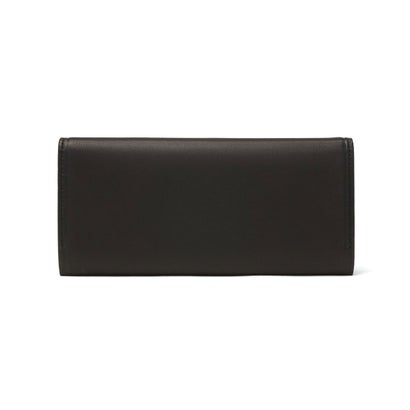 タケオキクチ TAKEO KIKUCHI 長財布 メンズ レディース ブランド 財布 本革 羊革 レザー おしゃれ 軽量 軽い かぶせ フラップ長財布 小銭入れあり シンプル 大人 上品 高級感 きれいめ ギフト クロードII 790605 （クロ）｜詳細画像