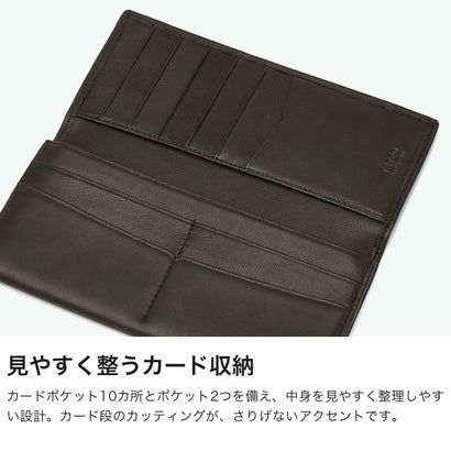 タケオキクチ TAKEO KIKUCHI 長財布 メンズ レディース ブランド 財布 本革 羊革 レザー おしゃれ 軽量 軽い かぶせ フラップ長財布 小銭入れあり シンプル 大人 上品 高級感 きれいめ ギフト クロードII 790605 （グリーン）｜詳細画像