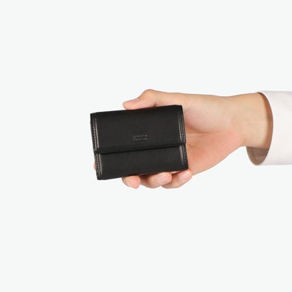 三つ折り財布 メンズ レディース ブランド ミニ財布 本革 羊革 レザー おしゃれ 軽量 三つ折 コンパクト 小さめ 小銭入れあり シンプル 大人 上品 高級感 きれいめ クロードII 790606 （クロ）｜詳細画像