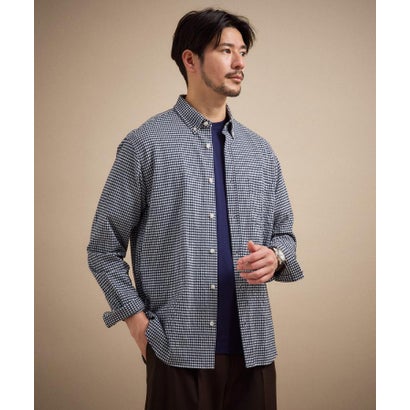 タケオキクチ TAKEO KIKUCHI 【抗菌防臭】サッカーギンガムチェック ボタンダウンシャツ （グリーン(224)）｜詳細画像