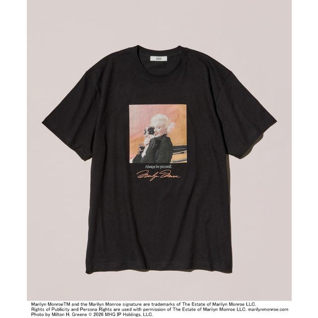 ◆【別注】マリリン・モンロー/フォトTシャツ （ブラック(119)）