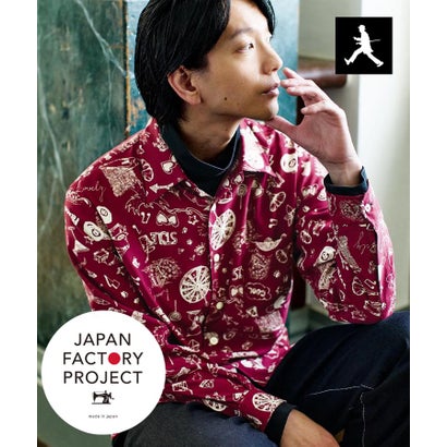 タケオキクチ TAKEO KIKUCHI ◆【BOWLER HAT LABEL】日本製PLAYプリントシャツ （ブラック(119)）｜詳細画像