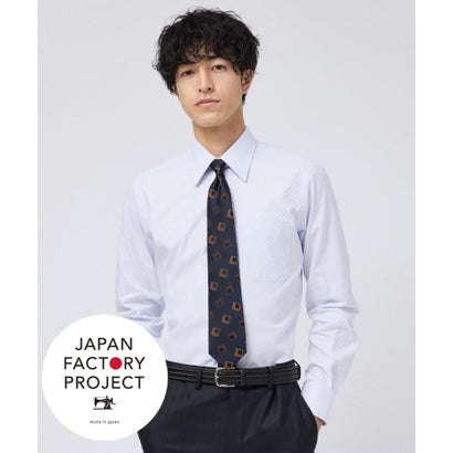 タケオキクチ TAKEO KIKUCHI 【Made in JAPAN】 市松柄 シャツ （サックスブルー(090)）｜詳細画像