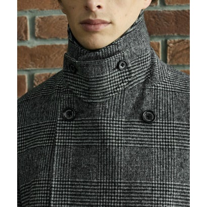 ◆【BOWLER HAT LABEL】SDGSグレンチェックアルスターコート （ブラック(219)）｜詳細画像