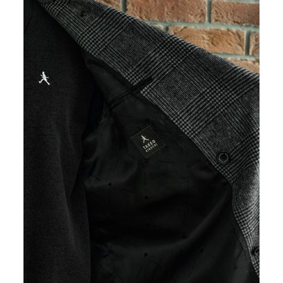 ◆【BOWLER HAT LABEL】SDGSグレンチェックアルスターコート （ブラック(219)）｜詳細画像