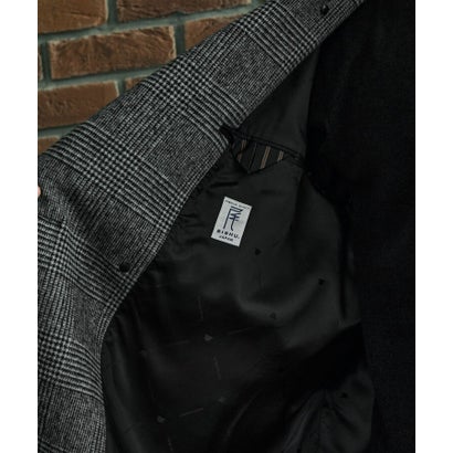 ◆【BOWLER HAT LABEL】SDGSグレンチェックアルスターコート （ブラック(219)）｜詳細画像