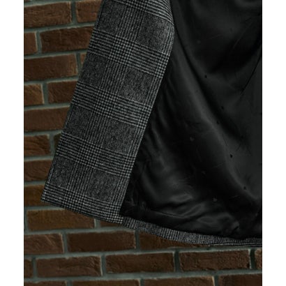 ◆【BOWLER HAT LABEL】SDGSグレンチェックアルスターコート （ブラック(219)）｜詳細画像