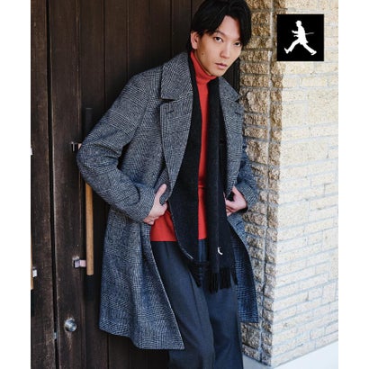◆【BOWLER HAT LABEL】SDGSグレンチェックアルスターコート （ブラック(219)）｜詳細画像