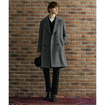 ◆【BOWLER HAT LABEL】SDGSグレンチェックアルスターコート （ブラック(219)）｜詳細画像