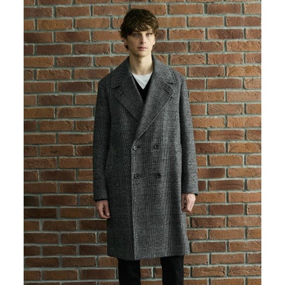 ◆【BOWLER HAT LABEL】SDGSグレンチェックアルスターコート （ブラック(219)）｜詳細画像