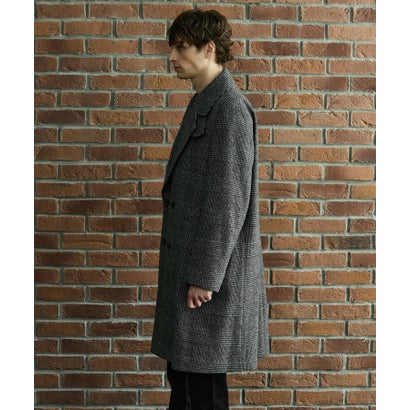 ◆【BOWLER HAT LABEL】SDGSグレンチェックアルスターコート （ブラック(219)）｜詳細画像