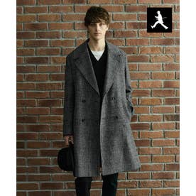 ◆【BOWLER HAT LABEL】SDGSグレンチェックアルスターコート （ブラック(219)）