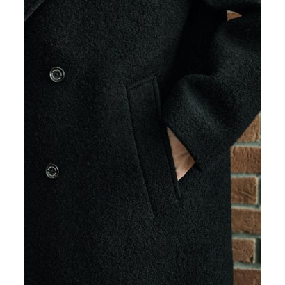 ◆【BOWLER HAT LABEL】スーパーライトウール混アルスターコート （ブラック(019)）｜詳細画像