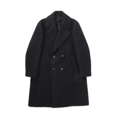 ◆【BOWLER HAT LABEL】スーパーライトウール混アルスターコート （ブラック(019)）｜詳細画像