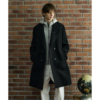 ◆【BOWLER HAT LABEL】スーパーライトウール混アルスターコート （ブラック(019)）｜詳細画像