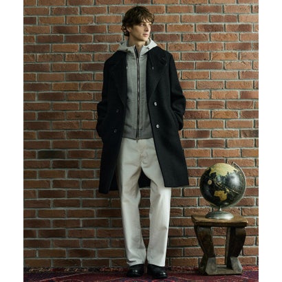 ◆【BOWLER HAT LABEL】スーパーライトウール混アルスターコート （ブラック(019)）｜詳細画像