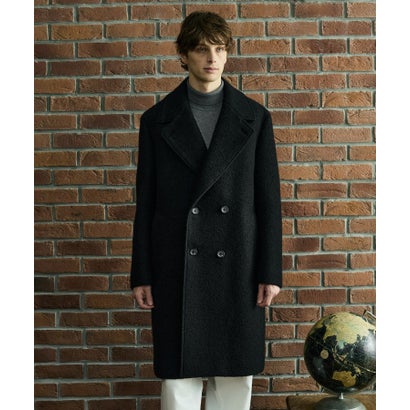 ◆【BOWLER HAT LABEL】スーパーライトウール混アルスターコート （ブラック(019)）｜詳細画像
