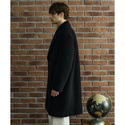 ◆【BOWLER HAT LABEL】スーパーライトウール混アルスターコート （ブラック(019)）｜詳細画像