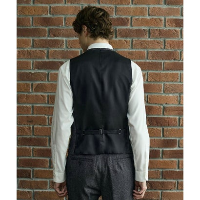 ◆【BOWLER HAT LABEL】ピンヘッドミルドウール ベスト （ブラック(019)）｜詳細画像