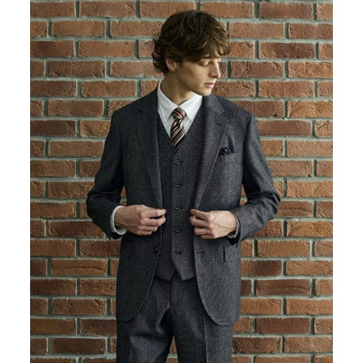 ◆【BOWLER HAT LABEL】ピンヘッドミルドウール ジャケット （ブラック(019)）｜詳細画像