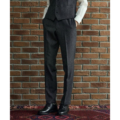 ◆【BOWLER HAT LABEL】ピンヘッドミルドウール スラックス （ブラック(019)）｜詳細画像