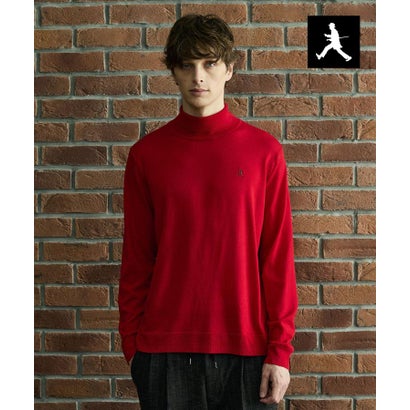 ◆【BOWLER HAT LABEL】日本製タートルネックニット （チャコールグレー(013)）｜詳細画像