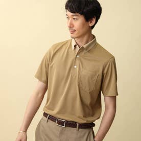 【Made in JAPAN / Sサイズ～】千鳥プリント カノコ ポロシャツ (サンドベージュ)