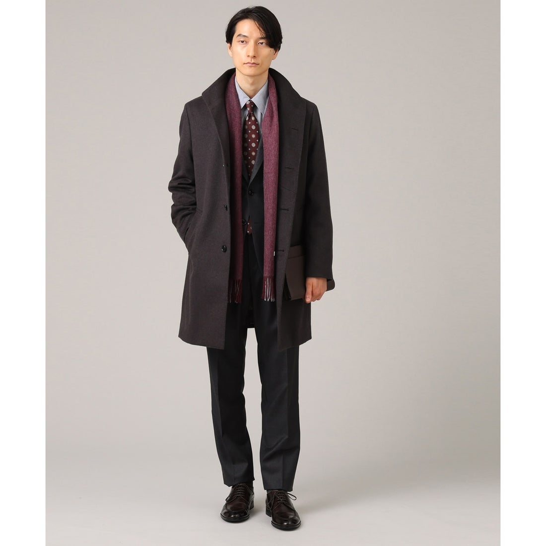 極美品 近年モデル タケオ キクチ ライナー  ベスト付 スタンドカラー コート
