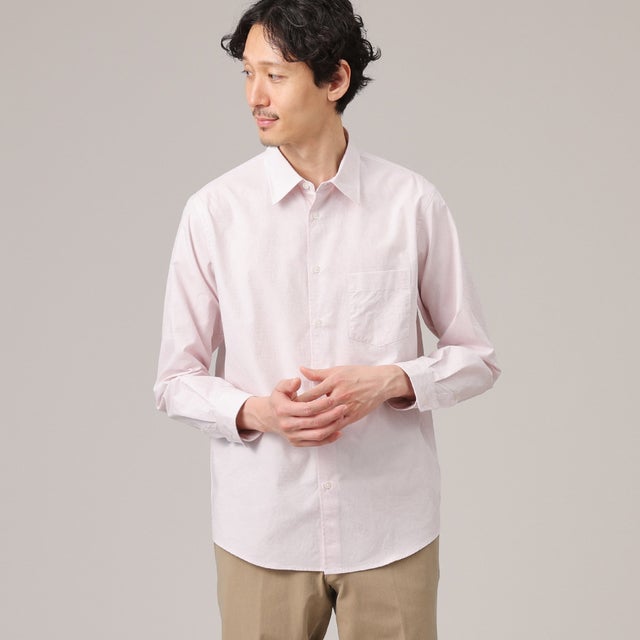 
                    【Sサイズ～】ボタニカル ステッチパターン シャツ （ピンク(171)）