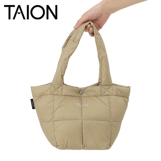 BASIC LUNCH DOWN TOTE BAG-S S.BEIGE [-TOTE02-S] （S.BEIGE）
