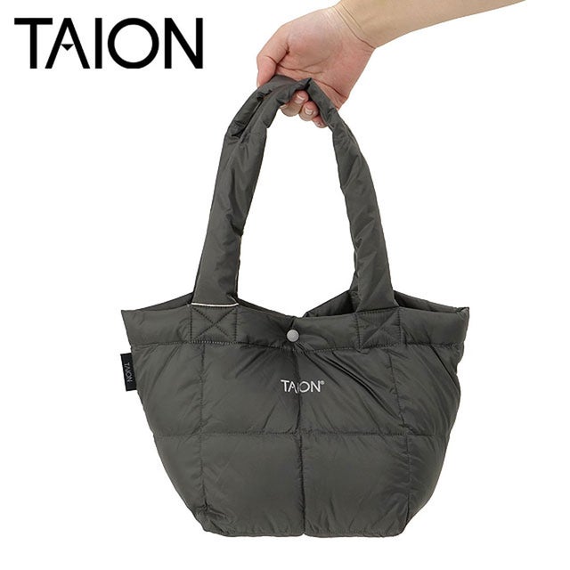 BASIC LUNCH DOWN TOTE BAG-S D.CHARCOAL [-TOTE02-S] （D.CHARCOAL）