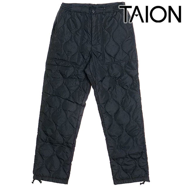 U MILITARY DOWN PANTS BLACK [TAION-131ML-1 FW24] （BLACK）