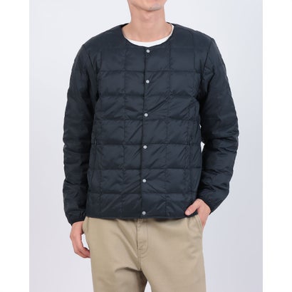ベーシック クルーネックボタン インナーダウンジャケット （D.NAVY）｜詳細画像