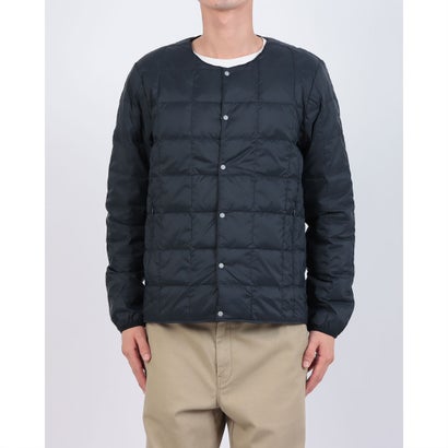 ベーシック クルーネックボタン インナーダウンジャケット （D.NAVY）｜詳細画像