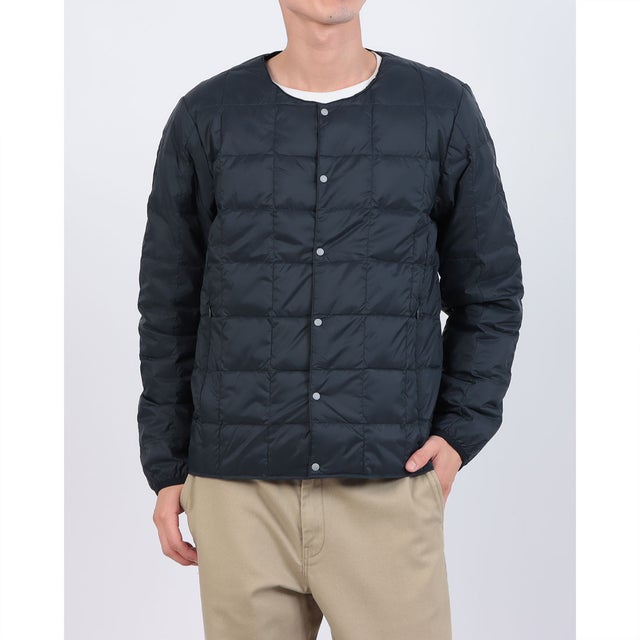 ベーシック クルーネックボタン インナーダウンジャケット （D.NAVY）