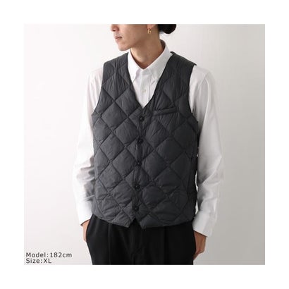 TAION ダウンベスト CITY シティ 003CI シングル ジレ （CHARCOAL/グレー）｜詳細画像