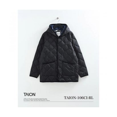 TAION ダウンコート CITY LINE シティ 106CI-RL （BLACK/ブラック）｜詳細画像