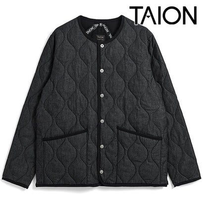MILITARY CREW NECK DOWN JKT BLACK-DENIM [-104B2ML-1] （BLACK-DENIM）｜詳細画像
