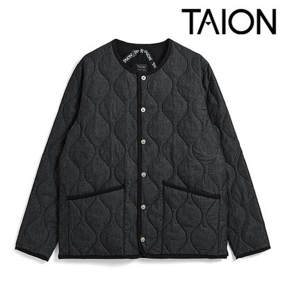 MILITARY CREW NECK DOWN JKT BLACK-DENIM [-104B2ML-1] （BLACK-DENIM）｜詳細画像