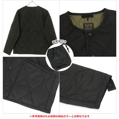 MILITARY CREW NECK DOWN JKT BLACK-DENIM [-104B2ML-1] （BLACK-DENIM）｜詳細画像