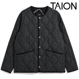 MILITARY CREW NECK DOWN JKT BLACK-DENIM [-104B2ML-1] （BLACK-DENIM）