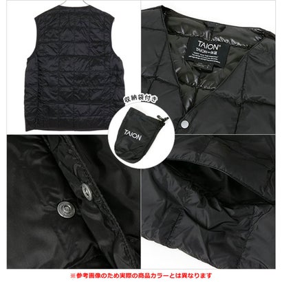 V NECK BUTTON DOWN VEST D.CHARCOAL [-001] （D.CHARCOAL）｜詳細画像