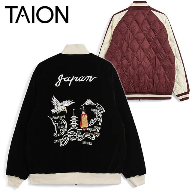 JAPAN SPECIAL REVERSIBLE SKAJAN DOWN JACKET BK/BRG [-JK04JS] （BK/BRG）