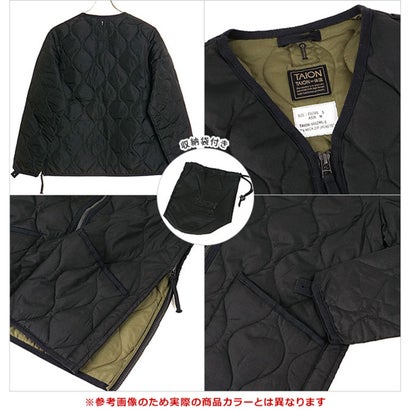 MILITARY W-ZIP V NECK DOWN JKT INDIGO-DENIM [-101ZML-1] （INDIGO-DENIM）｜詳細画像