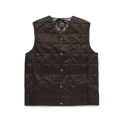 タイオン TAION タイオン/V NECK BUTTON DOWN VEST （D.CHOCO）｜詳細画像