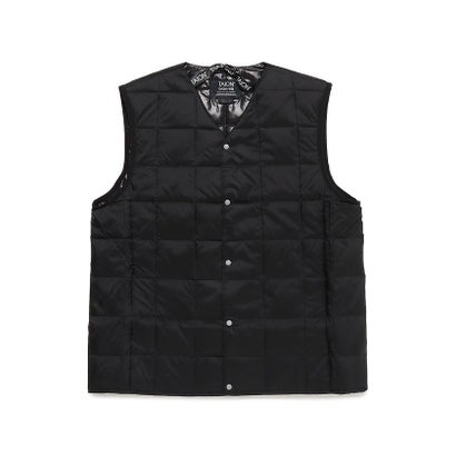 タイオン TAION タイオン/V NECK BUTTON DOWN VEST （BLACK）｜詳細画像