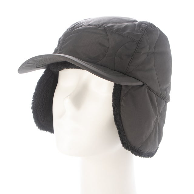 ミリタリー ダウン×ボア ウォームキャップ （CHARCOAL/BLACK）