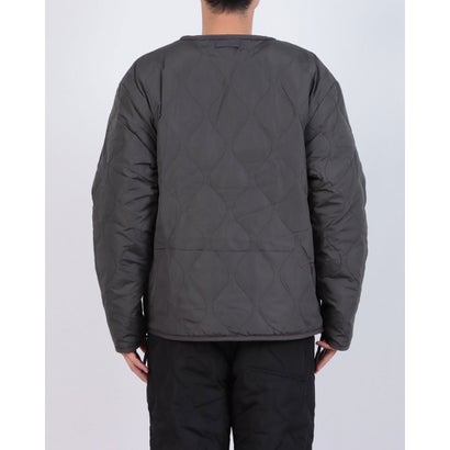 ミリタリー リバーシブル クルーネック ダウンジャケット （CHARCOAL/BLACK）｜詳細画像
