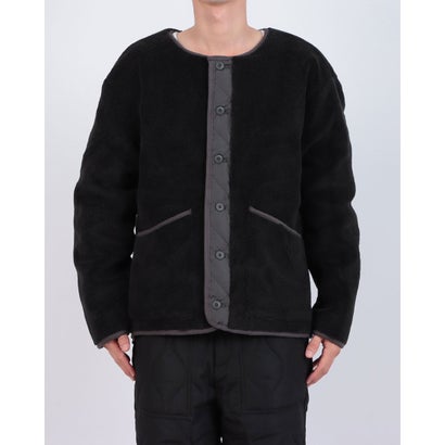 ミリタリー リバーシブル クルーネック ダウンジャケット （CHARCOAL/BLACK）｜詳細画像
